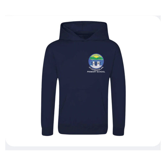 Blaenbaglan Primary School navy polyester sports hoodie with school crest